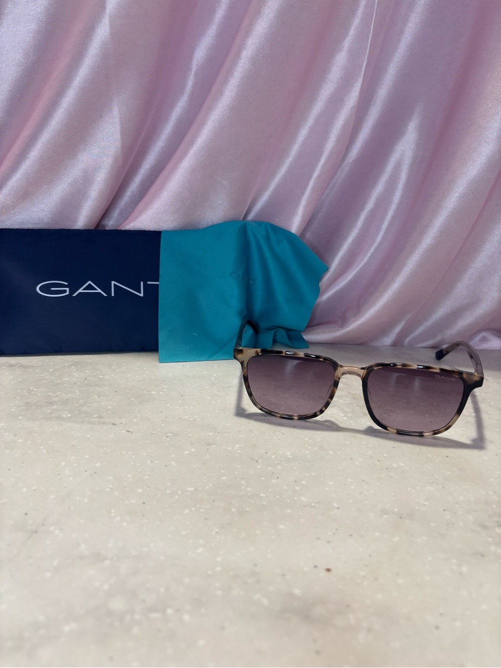 Gant Tortoiseshell Sunglasses with Purple Gradient Lenses